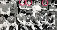  ??  ?? Watling Boys FC in 1963 with (circled, from left) Mike Hickey, Chris Game and Pat Prior