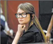  ?? The Associated Press ?? Richard Drew
A pensive Anna Sorokin awaits jury deliberati­ons in her trial at the New York State Supreme Court in April 2019.