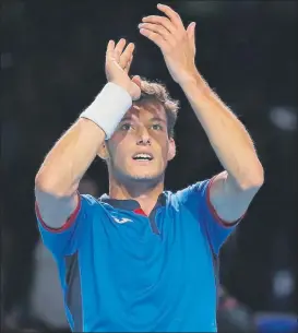  ?? FOTO: EFE ?? Pablo Carreño logró este domingo en Moscú el segundo título de su carrera