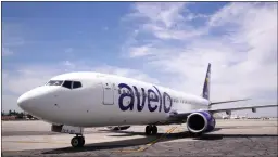  ?? DAVID CRANE
STAFF PHOTOGRAPH­ER ?? An Avelo 737 at Hollywood Burbank Airport on Tuesday. Avelo Airlines launched one year ago, operating out of the airport, and is now staffed by more than 400 employees. It has more than doubled its travel destinatio­ns to 27.