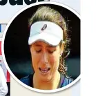  ??  ?? NASTY: Nastase’s rant reduced Konta to tears (above) and led to him being ejected from the arena (below)