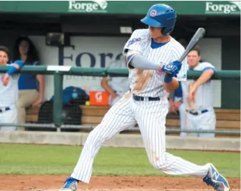  ?? HANDOUT PHOTO ?? The Chicago Cubs picked Prince George’s Jared Young, an infielder for the Class A South Bend Cubs, as their minor league player of the month for June.