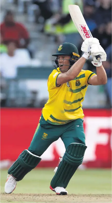  ?? Picture / AP ?? AB de Villiers ranks second in ODI batting, averaging 53.93 with 24 centuries for the Proteas.