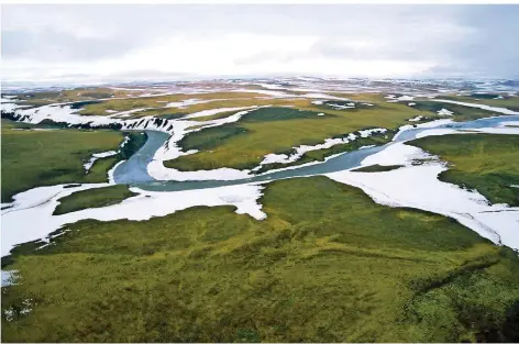  ?? FOTOS: PICTURE ALLIANCE/IMAGO ?? Schön und schockiere­nd: Der Blick auf die arktische Tundra. Die Eismassen dort sind wichtig für das Weltklima – aber sie gehen zurück.