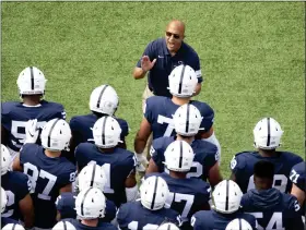  ?? THE ASSOCIATED PRESS FILE ?? Penn State head coach James Franklin said Tuesday that he’d like to find a way to resume his team’s series with Pitt at some point in the future.