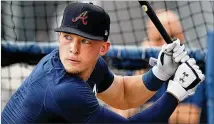  ?? Port Charlotte, Florida, CURTIS COMPTON/CURTIS.COMPTON@AJC.COM ?? Outfielder Drew Waters’ talent is clear; a productive spring — and showing he’s becoming a more selective hitter — would help his case in 2021.