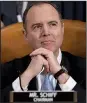  ?? AP/J. SCOTT APPLEWHITE ?? Committee Chairman Adam Schiff said Wednesday that the core question is whether President Donald Trump abused his office for personal gain. “The matter is as simple and as terrible as that,” he said.