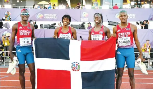  ?? FE ?? El atletismo ha aportado cinco medallas de las 12 que la República Dominicana ha logrado en Juegos Olímpicos.