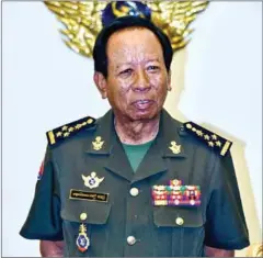  ?? FACEBOOK ?? Minister of National Defence Tea Banh on Monday criticised sanctions imposed on Cambodia by ‘superpower­s and organisati­ons’ as unjust and as a political trend against the Kingdom.