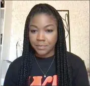  ?? AP ?? In this image from video, Cherelle Griner, wife of WNBA star Brittney Griner, speaks to The Associated Press on Monday.