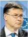  ??  ?? Valdis Dombrovski­s, EU-Kommissar
