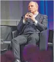  ?? FOTO: MESSE-FN ?? Uli Hoeneß beim Mittelstan­dsforum in Friedrichs­hafen.