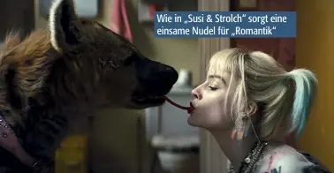  ??  ?? Wie in „Susi & Strolch“sorgt eine einsame Nudel für „Romantik“