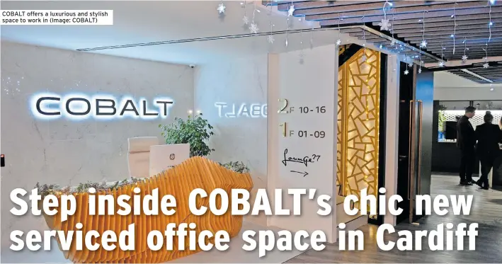  ?? ?? COBALT offers a luxurious and stylish space to work in (Image: COBALT)