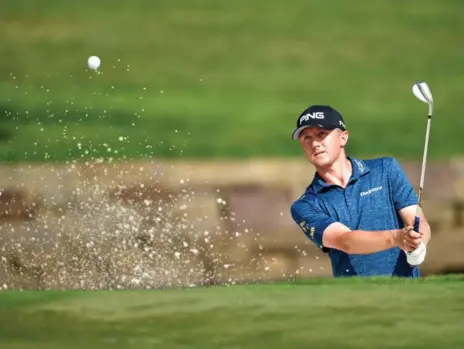  ?? STUART FRANKLIN/GETTY IMAGES ?? Canada’s Mackenzie Hughes is 31st in FedEx standings; only the top 30 after this week head to East Lake with a shot at winning the $10-million bonus.