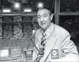  ?? The Associated Press ?? Howard Cosell welcomed viewers to the first Monday Night Football broadcast 50 years ago in a time when nobody ever thought a team would be in Las Vegas. But the show celebrates its birthday here.