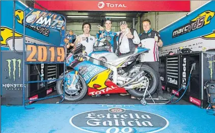  ?? FOTO: GARETH HARFORD ?? Àlex Márquez, futuro atado. Como se esperaba, renovación con su actual equipo para seguir en Moto2 la próxima campaña