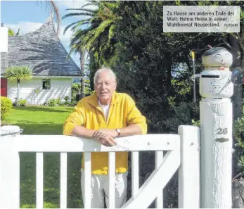  ?? FOTO:HH ?? Zu Hause am anderen Ende der Welt: Helme Heine in seiner Wahlheimat Neuseeland.