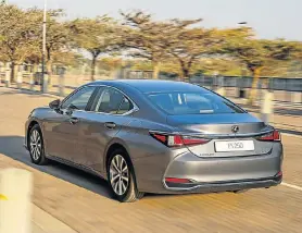  ??  ?? GOOD VALUE: The Lexus ES is larger and roomier than its price rivals