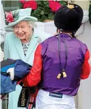  ?? GETTY IMAGES ?? Passion: the Queen at Royal Ascot with Frankie Dettori