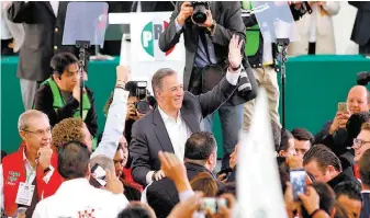  ?? José Antonio Meade, precandida­to priista a Los Pinos. JUAN CARLOS BAUTISTA ??