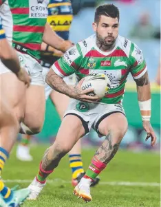  ??  ?? FOCUSED: South Sydney’s Adam Reynolds says it will be back to business this weekend for the team’s match in Cairns. Picture: AAP