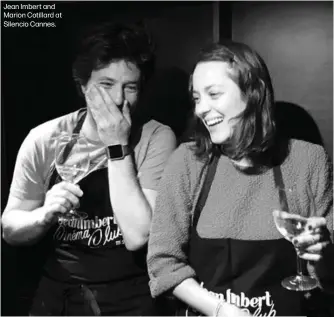  ?? ?? Jean Imbert and Marion Cotillard at Silencio Cannes.