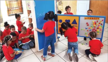  ??  ?? LITTLE ANGELS: Angel Classroom on Wheels is an early childhood developmen­t (ECD) project aimed at township ECD centres. The project was founded by NPO Hands of Honour director Paul Taliaard, one of five South African finalists who will compete for the...