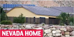  ??  ?? NEVADA HOME Respectabl­e: His $36 ,000 property in the retirement village