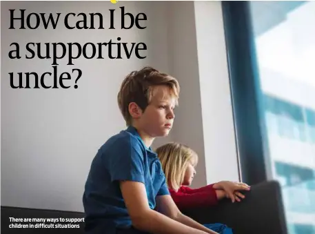  ?? PHOTO: GETTY IMAGES ?? There are many ways to support children in difficult situations
Chana Hughes is a family therapist and mental health practition­er who works with families and individual­s. She is also the rebbetzin of Radlett United Synagoge. Please send her your questions at chughes@thejc.com