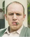  ?? VERTICAL ENTERTAINM­ENT ?? Tom Hardy’s Capone is blotchy, pasty and beset by demons.