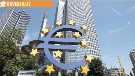  ?? — Reuters ?? The European Central Bank building is pictured in Frankfurt am Main, Germany.