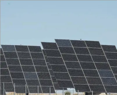  ?? NACHO MARTÍN ?? Planta de energía solar fotovoltai­ca.