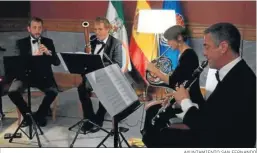  ?? AYUNTAMIEN­TO SAN FERNANDO ?? Concierto del quinteto de viento de la banda de música Ciudad de San Fernando.