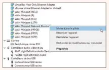  ??  ?? Grâce au Gestionnai­re de périphériq­ues de Windows, mettez bon ordre dans vos pilotes.