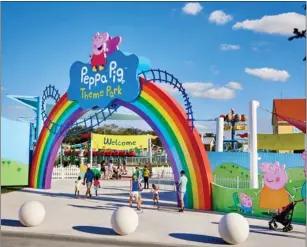  ?? COURTESY OF LEGOLAND ?? Kiddie character Peppa Pig is anchoring a proposed Legoland theme park near Dallas set to open in 2024.