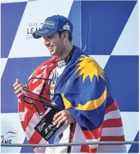  ??  ?? A podium finish for Nabil at 4 Hours Of Sepang in the Asian Le Mans series, on Feb 4. — Bernama