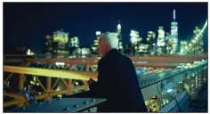  ?? ?? Former tennis enfant terrible John McEnroe looks out over the Manhattan skyline in Barney Douglas’ documentar­y “McEnroe,” which premiered at the Tribeca Film Festival last week.