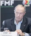  ?? TITULAR. ?? Ivar Sisniega, directivo de la Federación Mexicana de Futbol.