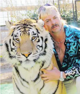  ??  ?? Joseph Maldonado-Passage, also known as “Joe Exotic,” was convicted in an murderfor-hire plot against Carole Baskin, the founder of Big Cat Rescue.