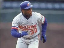  ?? 2001 PHOTO BY JONATHAN DANIEL, GETTY IMAGES ?? Tim Raines, who is No. 5 on the career steals list with 808, appears on track to be voted into the Hall of Fame.