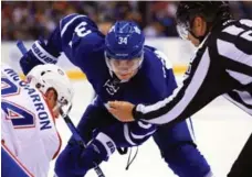  ?? VAUGHN RIDLEY/GETTY IMAGES FILE PHOTO ?? Sophomore Auston Matthews, like a lot of Leafs, hasn’t experience­d a victory over the Montreal Canadiens — home or away.