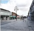  ??  ?? Ghost town All quiet in Bathgate