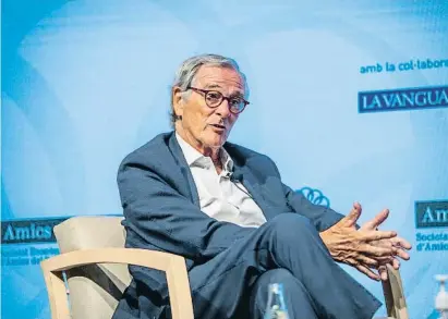  ?? Àlex  Rangel ?? Xavier Trias el 15 de juny en un acte de Barcelona Tribuna