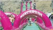  ?? Photo: IAIN McGREGOR/FAIRFAX NZ ?? Risky fun: Monster Slide attracted controvers­y in New Zealand.