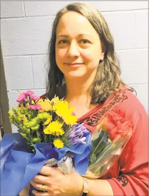  ?? Leslie Hutchison / Hearst Connecticu­t Media ?? Robin Christophe­r has been named the Best Teacher of the Year for Regional School District No. 6.