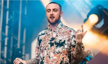  ?? ?? Mac Miller on stage in 2018. Photograph: Mauricio Santana/Getty Images