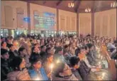  ?? NYT ?? A vigil was held for Srinivas Kuchibhotl­a and other victims at the First Baptist Church in Olathe, Kansas, on Friday.