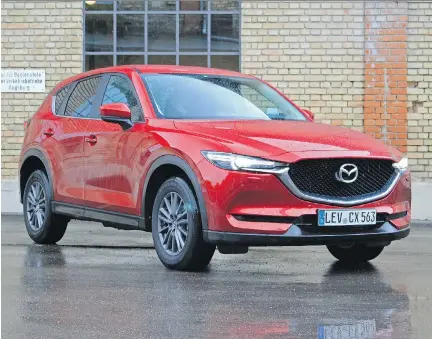  ?? PHOTOS: GRAEME FLETCHER/DRIVING ?? The 2018 Mazda CX-5 diesel has phenomenal fuel economy along with slick looks and good handling.