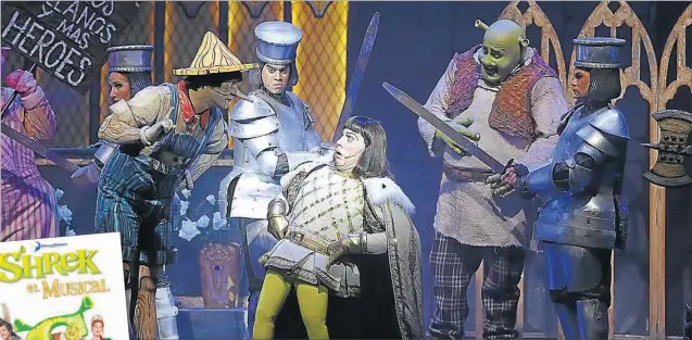  ?? FOTOS: THE STAGE COMPANY ?? La versión local de Shrek, el musical se estrenó en las vacaciones de invierno pasadas e hizo temporada en Carlos Paz.